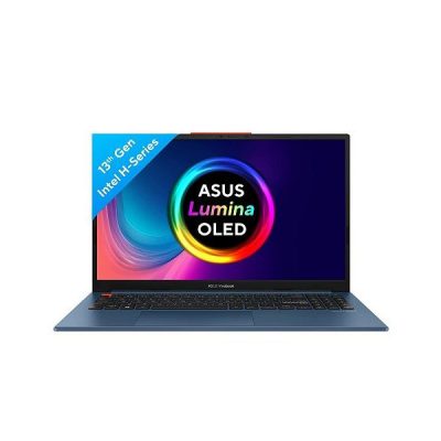 Asus Vivobook S 15 OLED Core i5 S5504VA-MA541WS Laptop (Intel® Core™ i5-13500H EVO / 16GB LPDDR5  / 512GB PCIe® 4.0 SSD / 15.6-inch / 2.8K (2880 x 1620) OLED 16:9 / Solar Blue / FingerPrint / Backlit KB / Win 11 Home / MS Office)