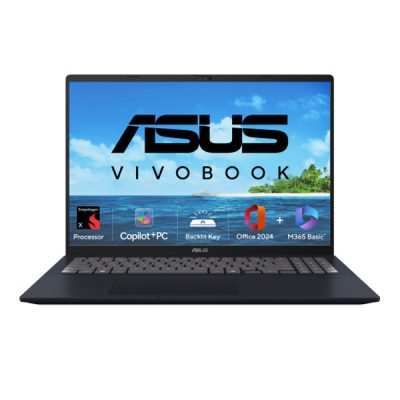 ASUS Vivobook 16,  X1607QA-MB049WS AI Powered Laptop (Snapdragon X X1 26 100 / 16GB / 512GB / Qualcomm Adreno GPU / 16.0″ WUXGA / Windows 11 Home)