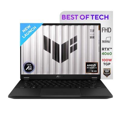 ASUS TUF Gaming A14, AI Powered, FA401WV-RG037WS Gaming Laptop (AMD Ryzen AI 9 HX 370 /  RTX 4060 GPU / 32GB / 2TB / 35.56 cms (14) 2.5K / Windows 11 Home)