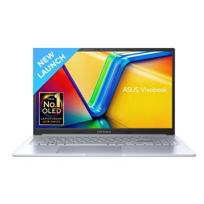 Asus Vivobook15XOLED K3504VA-LK552WS Laptop (Intel®Core™ i5-1340P / 16GB (8*2) DDR4 / 1TB PCIe® 3.0 SSD / 15.6-inch / FHD (1920 x 1080) OLED 16:9  / Cool Silver / FingerPrint / Backlit KB / Win 11 Home / MS Office)