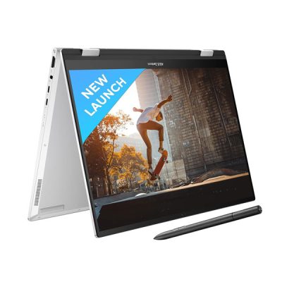 Asus Zenbook14FlipOLED UP3404VA-KN543WS Laptop (Intel® Core™ i5-1340P EVO / 16GB LPDDR5  / 512GB PCIe® 4.0 / 14.0-inch / 2.8K (2880 x 1800) OLED 16:10 touch /  Foggy Silver / Backlit KB / Win 11 Home / MS Office)