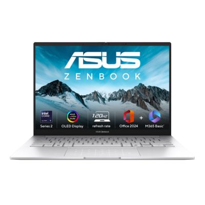 ASUS Zenbook 14 OLED, UX3405CA-PZ348WS AI Powered Laptop (Intel Core Ultra 7 255H / 32GB / 1TB / Intel Arc Graphics / 14.0″ 3K Touch / Windows 11 Home)