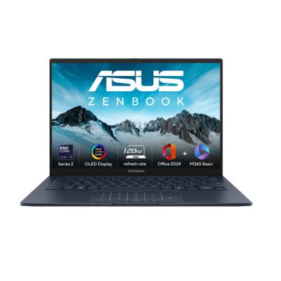 ASUS Zenbook 14 OLED, UX3405CA-PZ163WS AI Powered Laptop (Intel Core Ultra 7 255H / 32GB / 1TB / Intel Arc Graphics / 14.0″ 3K Touch / Windows 11 Home)