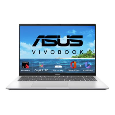 ASUS Vivobook 16, X1607QA-MB050WS AI Powered Laptop (Snapdragon X X1 26 100 / 16GB / 512GB / Qualcomm Adreno GPU  / 16.0″ WUXGA / Windows 11 Home)