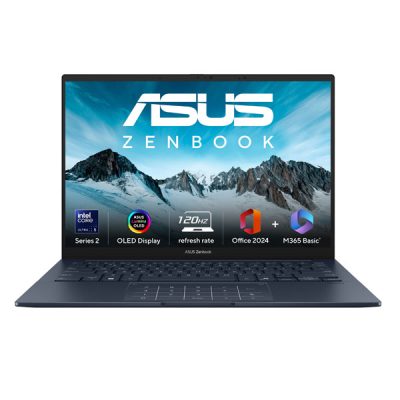 ASUS Zenbook 14 OLED UX3405CA-PZ162WS AI Powered Laptop (Intel Core Ultra 5 225H 16GB / 1TB / Intel Arc Graphics / 14.0″ 3K Touch / Windows 11 Home / Office Home 2024 + M365 Basic (1 Year Validity)*)