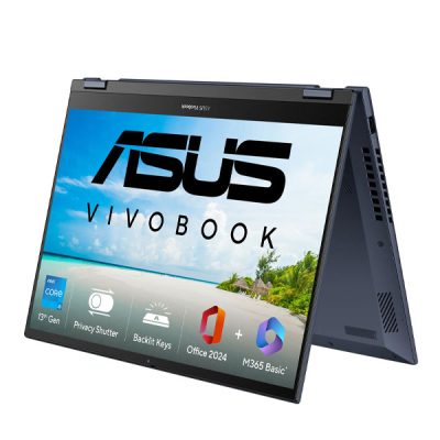 ASUS Vivobook S14 Flip TP3402VAO-LZ619WS Laptop(INTEL I5-13420H / 16GB (8*2) DDR4 / 512GB PCIe® 4.0 SSD / 14.0-inch / 14″ WUXGA GLARE TOUCH(OGM) / 300NITS / Backlit KB / Win 11 Home / MS Office)