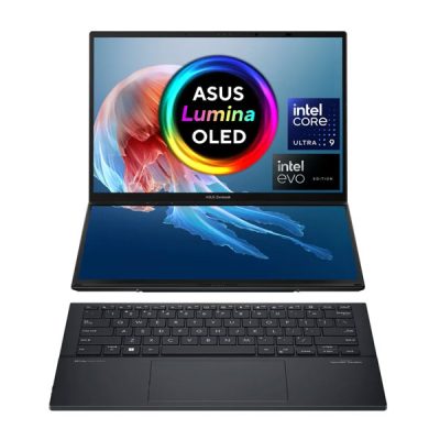 ASUS Zenbook Duo OLED UX8406MA-QL961WS Laptop (INTEL CORE ULTRA 9-185H / 32GB LPDRR5X / 1TB PCIe® 4.0 SSD / 14.0-inch / Soft keyboard dock / Win 11 Home / MS Office)