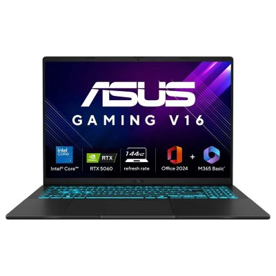 ASUS Gaming V16 V3607VM-RP057WS Laptop (Intel Core7 / RTX5060- 8GB / 16G / 512GB PCIe® 4.0 NVMe™ M.2 SSD / Backlit Keyboard – With Copilot key / 63Whr / WIN 11/ OFFICE HOME 2024)
